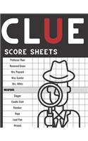 Clue Score Sheets
