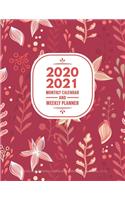 2020-2021 Monthly Calendar And Weekly Planner
