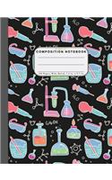 Wide Ruled Composition Notebook Science