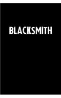 Blacksmith: Blank Lined Notebook Journal Gift Idea