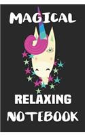 Magical Relaxing Notebook: Blank Lined Notebook Journal Gift Idea