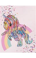 My rainbow unicorn notebook