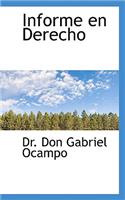 Informe En Derecho