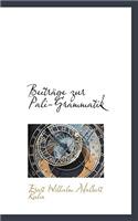 Beitr GE Zur Pali-Grammatik