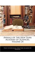 Annals of the New York Academy of Sciences, Volume 24