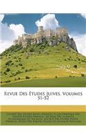 Revue Des Etudes Juives, Volumes 51-52