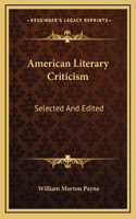 American Literary Criticism