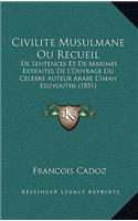 Civilite Musulmane Ou Recueil: (Arabic)