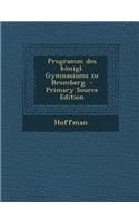 Programm Des Konigl. Gymnasiums Zu Bromberg. - Primary Source Edition