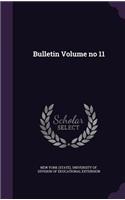Bulletin Volume No 11