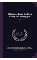 Obituaries From the Kern Valley Sun Newspaper