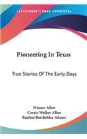 Pioneering In Texas: True Stories Of The Early Days