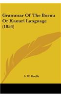 Grammar Of The Bornu Or Kanuri Language (1854)