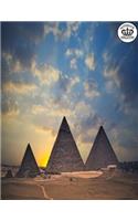Notebook Kingdom Egypt Series: Egypt Notebook Notepad Journal Diary or Composition Book Blank 100 Pages 8.5x11 Pyramids Of Egypt
