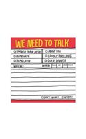 Hand Lettered Sticky Notes: We Need to Talk