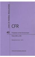Code of Federal Regulations Title 40, Protection of Environment, Parts 266-299, 2014