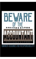 Beware of the accountant. Owner assumes no resposibility: Hangman Puzzles - Mini Game - Clever Kids - 110 Lined pages - 6 x 9 in - 15.24 x 22.86 cm - Single Player - Funny Great Gift