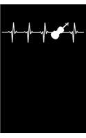 Violinist Notebook: Violin Heartbeat 6 x 9 (A5) Graph Paper Squared Journal Gift for Violinists And Violin Players (108 Pages)