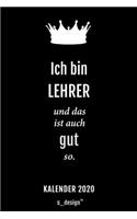 Kalender 2020 für Lehrer
