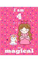 unicorn journal i am 4 and magical