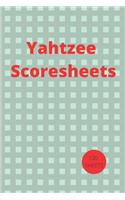 Yahtzee Scores Sheets