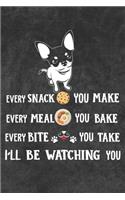 I'll Be Watching You Notebook Journal: 110 Blank Lined Papers - 6x9 Personalized Customized Notebook Journal Gift For Chihuahua Puppy Dog Owners and Lovers