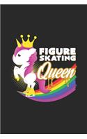 Figure skating queen: 6x9 Figure Skating - lined - ruled paper - notebook - notes