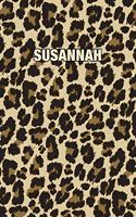 Susannah: Personalized Notebook - Leopard Print (Animal Pattern). Blank College Ruled (Lined) Journal for Notes, Journaling, Diary Writing. Wildlife Theme Des