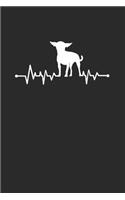 Chihuahua Heartbeat: Chihuahuas Notebook, Graph Paper (6" x 9" - 120 pages) Animal Themed Notebook for Daily Journal, Diary, and Gift