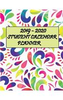 2019-2020 Student Calendar Planner: Two-Year Planner: 24-Month Calendar, Notes, U.S. Holidays, For Jan 2019 - Dec 2020, Blank Composition For Writing Your Plan Agenda Organizer Appoint