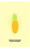 Smoothie Creations Recipe Notebook