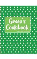 Gran's Cookbook Green Polka Dot Edition