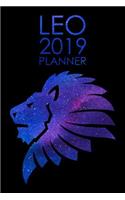 Leo Planner: 2019: Zodiac Star Sign: Planner and Notebook