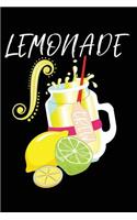 Lemonade: 120 Pages 6 X 9 Inches Journal - Blank Lemon Juice Cookbook for Foodies, Chefs and Cooks