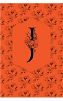Floral Monogram Journal/Notebook - J