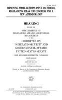 Improving small business input on federal regulations