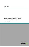 Römer Exegese / Römer 3,20-22