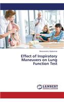 Effect of Inspiratory Maneuvers on Lung Function Test