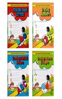 PW Writing Time Kids' First Pencil Control and Patterns Set of 4 Books l Capital Letters, Small Letters, Numbers, Patterns and Shapes (1-4 Years)