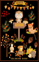 Country Autumn Coloring Book