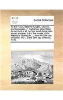To the Honourable the Knights, Citizens, and Burgesses, in Parliament Assembled. an Account of All Monies, Which Have Been Issued and Paid Out of the Receipt of His Majesty's Exchequer, ... from the 25th Day of March, 1721, to the 25th Day of March