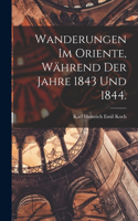 Wanderungen im Oriente, während der Jahre 1843 und 1844.