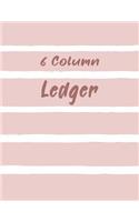 6 Column Ledger: Pink General Columnar Ruled Ledger Book Blank Accounting Bookkeeping Notebook, Account Record Keeping Books, Paper Book Financial Accounting Journal(2 Accounting Ledger Notebook)