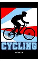 Cycling Notebook: 6x9 Blank Dot Grid Sports Notebook Or Training Book - Exercise Journal Or Workout Diary for Men and Women