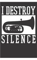 Tuba Notebook: Tuba Player Music Teacher 6x9 College Ruled 120 Pages Student Teacher School