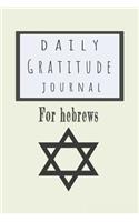 Daily Gratitude Journal for Hebrews