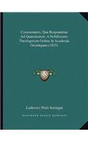 Commentatio, Qua Respondetur Ad Quaestionem, A Nobilissimo Theologorum Ordine In Academia Groningana (1825)