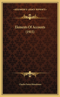 Elements Of Accounts (1915)