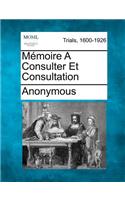 M Moire a Consulter Et Consultation