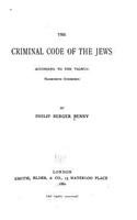 criminal code of the Jews, according to the Talmud, Massecheth Synhedrin